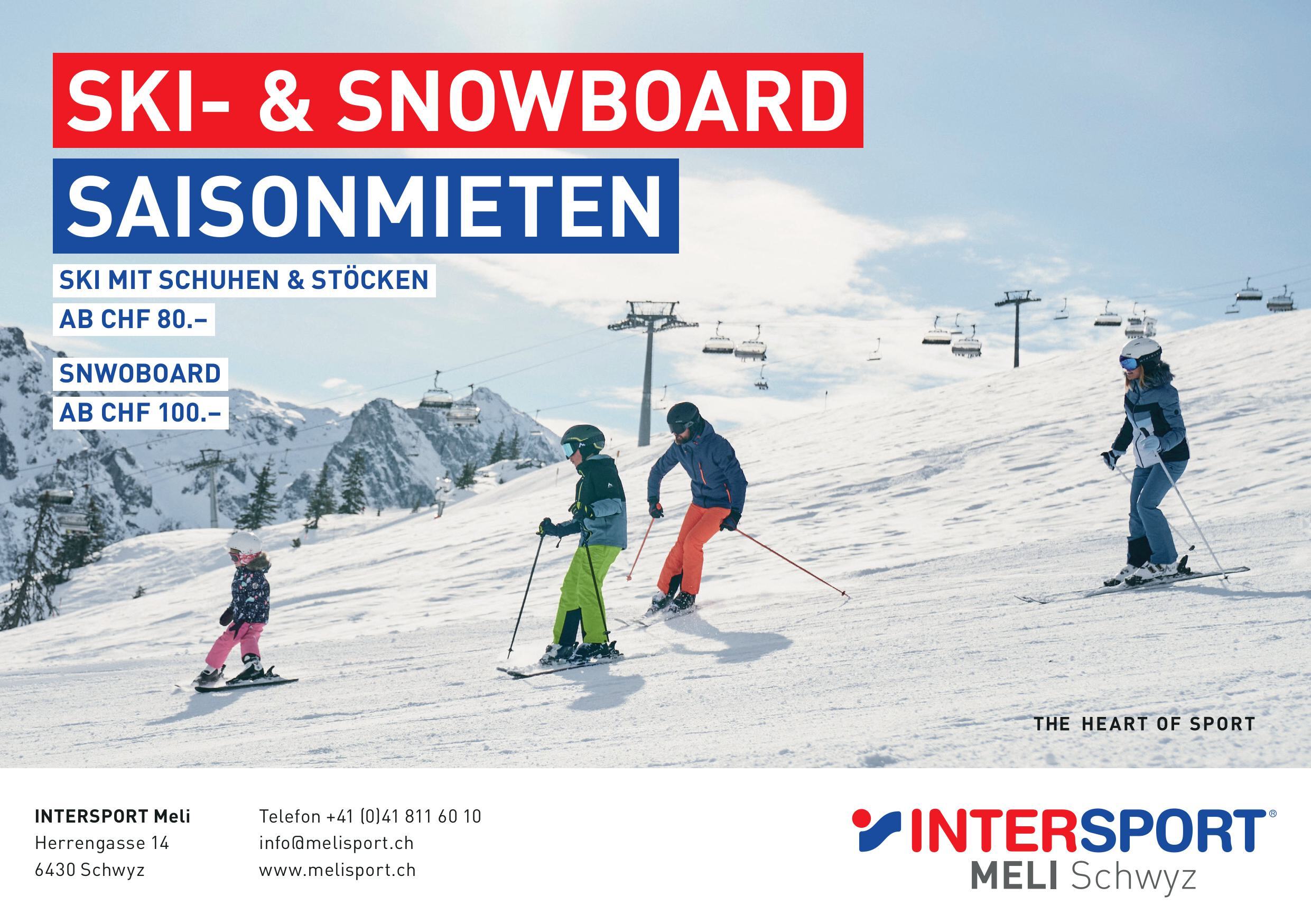 Ski- & Snowboard-Saisonmieten