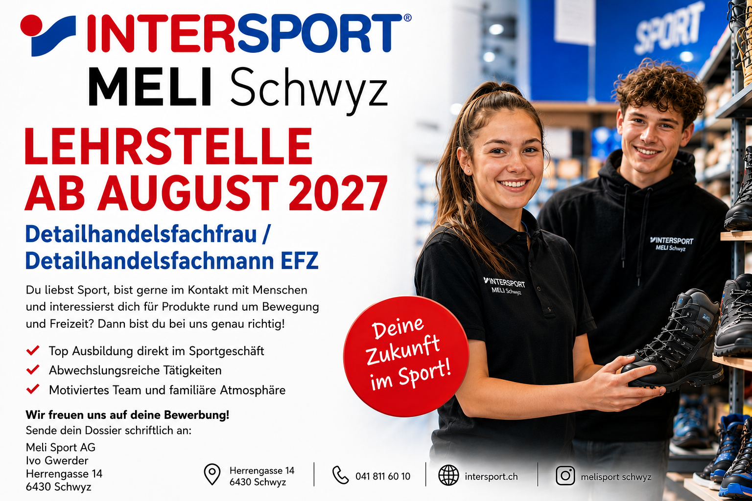 Starte deine Zukunft im Sport!